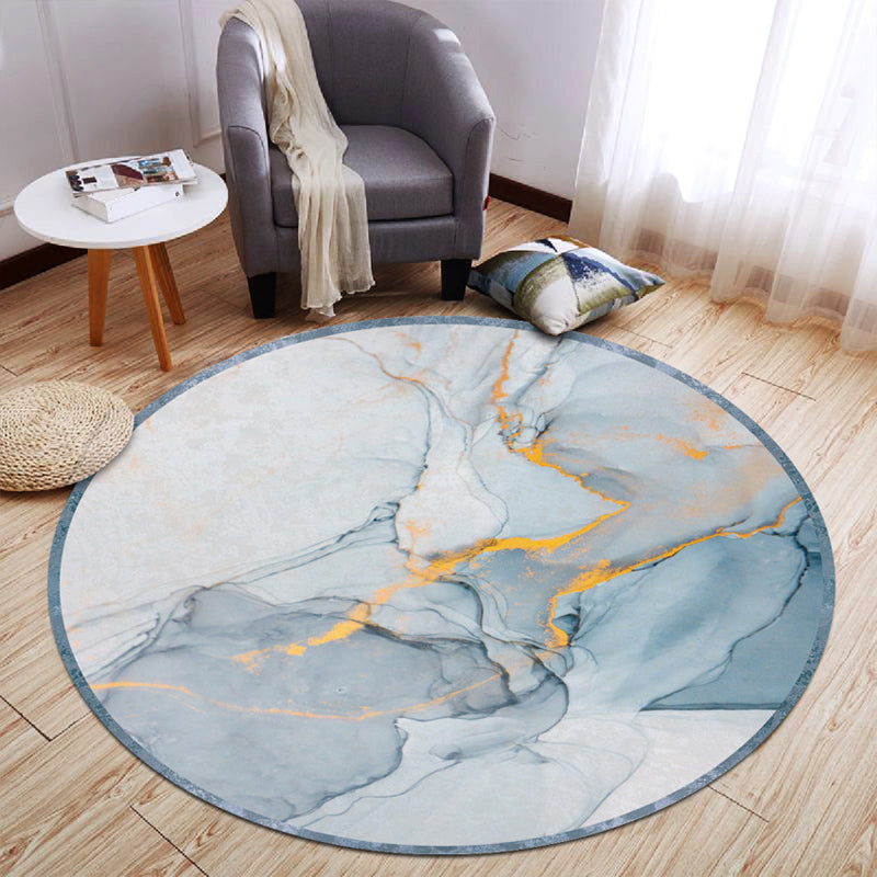 Multicolor Lounge Rug Mid-Century Abstract Pattern Carpet Synthetics Pet Friendly Washable Non-Slip Backing Rug