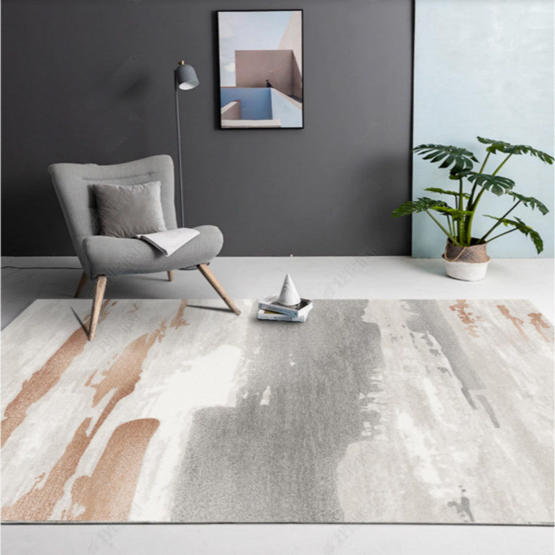 Eenvoud Modern Rug Multicolor Abstract Area Tapijt Vlekbestendig Non-Slip Washable Tapijt voor Great Room
