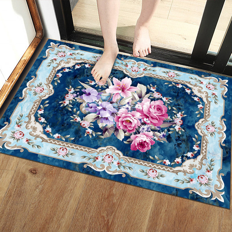 Unique Scandinavian Indoor Rug Multi Colored Geometry Carpet Non-Slip Pet Friendly Washable Rug for Door