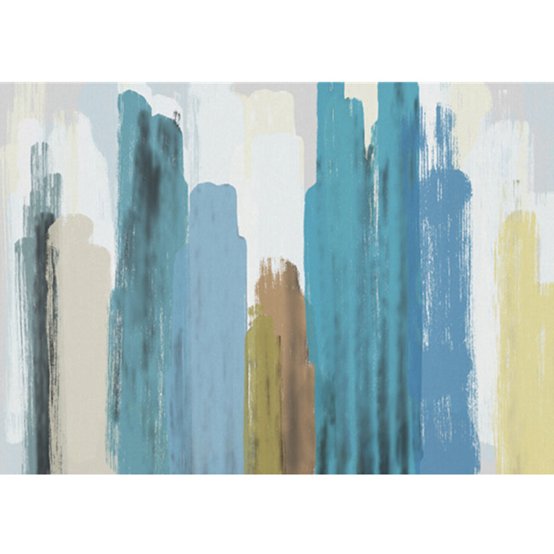 Unique Scandinavian Indoor Rug Multi Colored Geometry Carpet Non-Slip Pet Friendly Washable Rug for Door