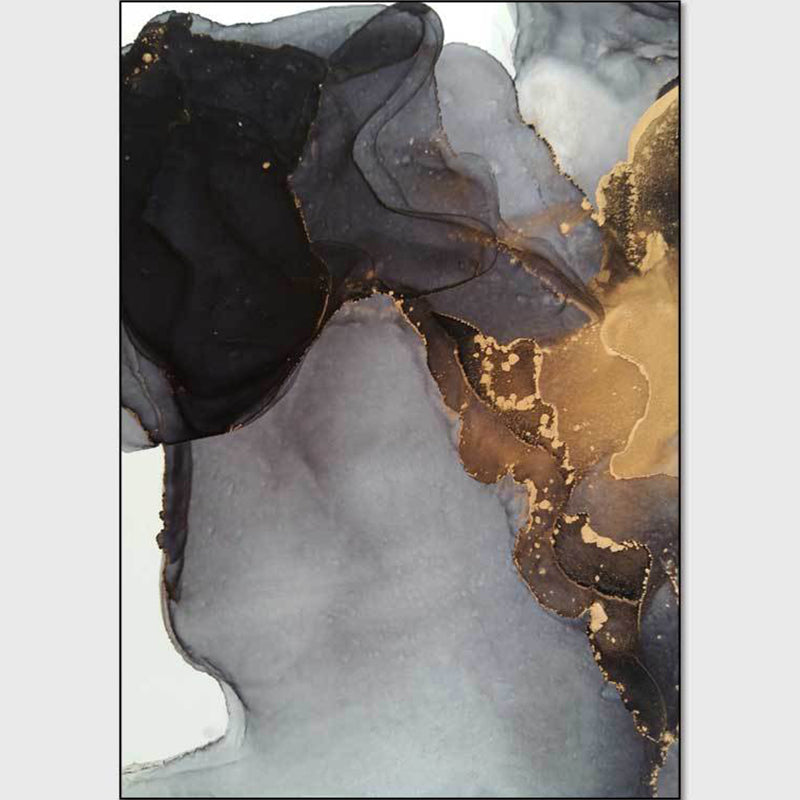 Multi-Farben zeitgenössischer Teppich Polyester Aquarell abstrakter Teppich Anti-Rutschmaschine Waschbarer Haustierfreundlicher Teppich für Schlafzimmer