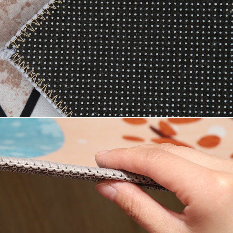 Hedendaagse geometrische print Tapijt Rug Multicolor Synthetics Area Tapijt Machine Wasbare anti-slip Stain Resistant Tap voor familiekamer