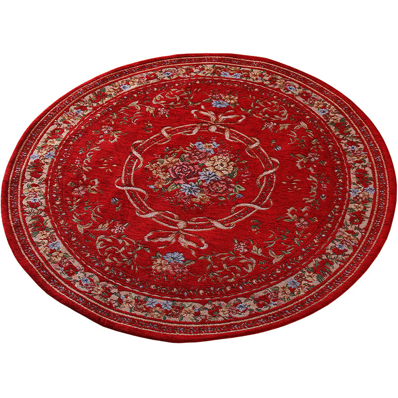 Olden Multi Color Victoria Rug Polypropylene Floral Rug Anti-Slip Backing Stain Resistant Pet Friendly Carpet for Bedroom