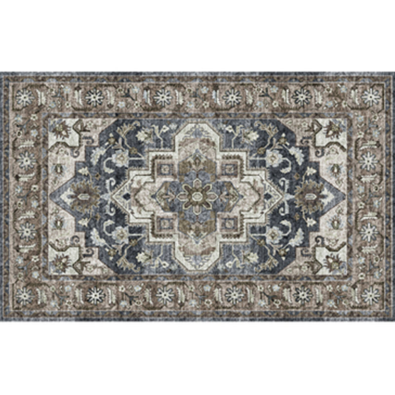 Tapis intérieur à fleur perse