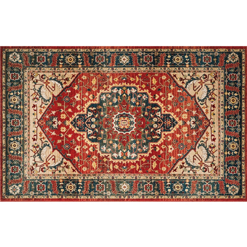 Tappeto di stampa damask marocchina multicolore in polipropilene tappeto resistente alle macchie resistenti a tappeto anti-slip per arredamento per la casa