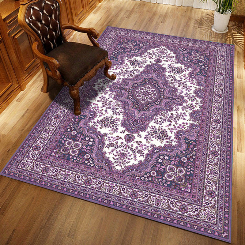 Tappeto di stampa damask marocchina multicolore in polipropilene tappeto resistente alle macchie resistenti a tappeto anti-slip per arredamento per la casa
