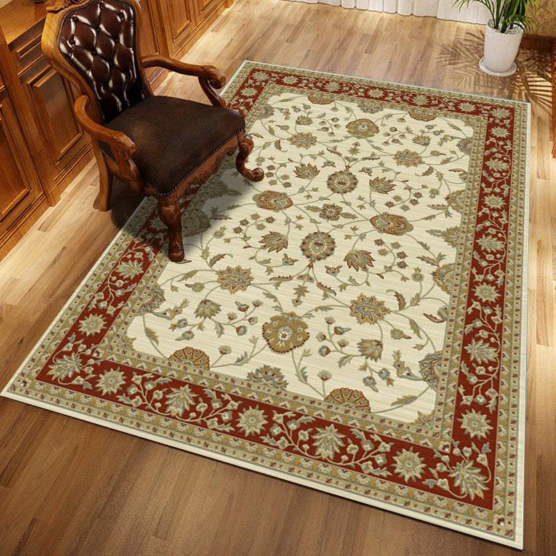Tappeto di stampa damask marocchina multicolore in polipropilene tappeto resistente alle macchie resistenti a tappeto anti-slip per arredamento per la casa