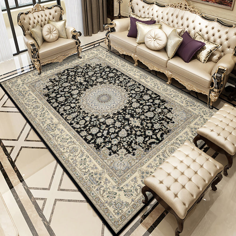 Multikolor marokkanischer Innenteppichsynthetik Jacquard gedruckter Teppich nicht rutschfestem Fleckenfestungsmaschinen Waschbar Teppich für Zuhause