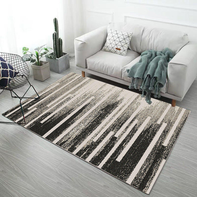 Minimalistischer, moderner Teppich für den Innenbereich, mehrfarbiger geometrischer Teppich, rutschfester, schmutzabweisender, maschinenwaschbarer Teppich für die Heimdekoration