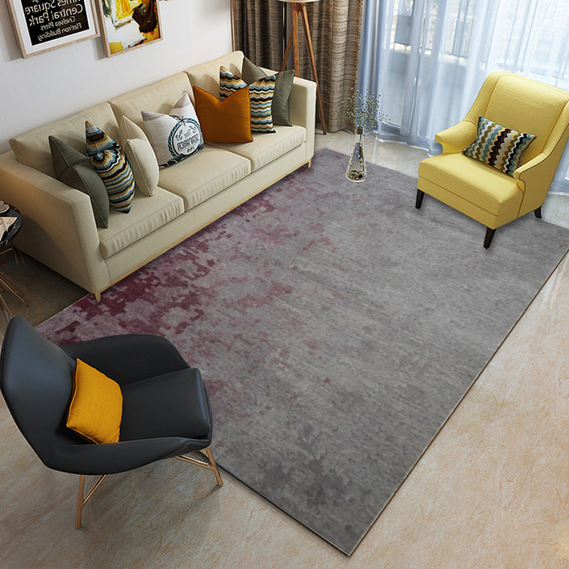 Multi Color Geometrical Rug Synthetics Contemporary Area Carpet Pet Friendly Non-Slip Backing Washable Rug for Living Room