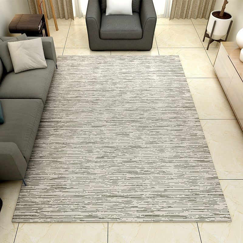 Nordic Geometric Pattern Rug Multi-Color Polypropylene Carpet Anti-Slip Washable Stain Resistant Rug for Great Room