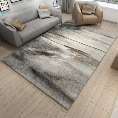 Nordic Geometric Pattern Rug Multi-Color Polypropylene Carpet Anti-Slip Washable Stain Resistant Rug for Great Room