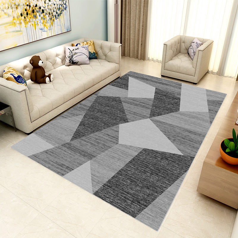 Speciaal veelkleurig 3D geometrisch tapijt Polyester Scandinavisch tapijt Antislip achterkant Huisdiervriendelijk Machinewasbaar tapijt voor woondecoratie