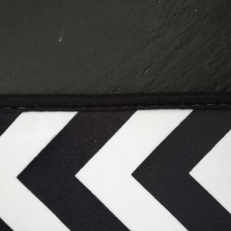 Multi Color Geometric Shapes Rug Polypropylene Contemporary Rug Pet Friendly Washable Anti-Slip Backing Rug for Living Room