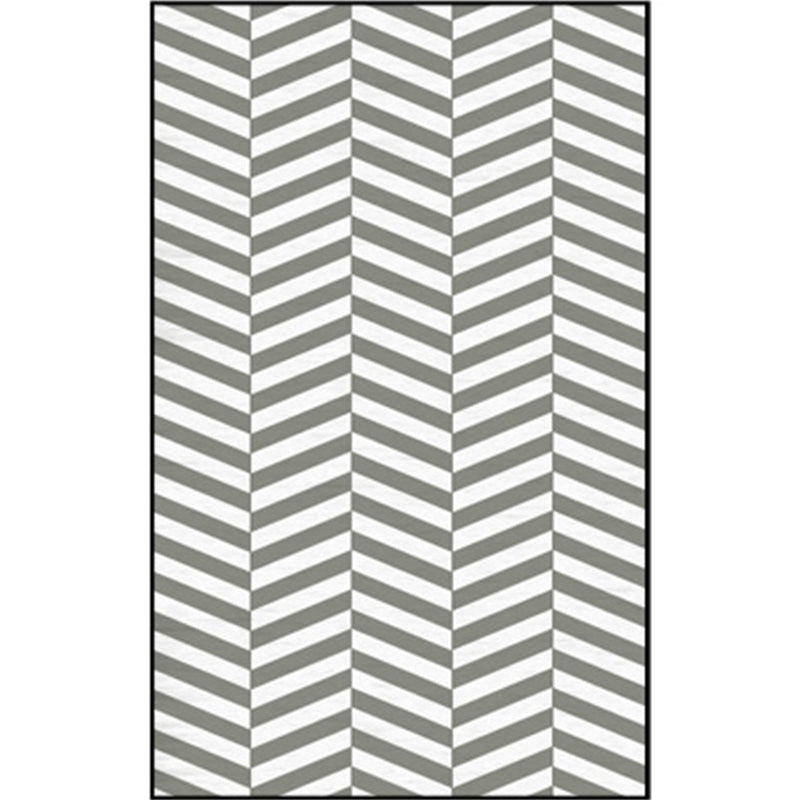 Multi Color Geometric Shapes Rug Polypropylene Contemporary Rug Pet Friendly Washable Anti-Slip Backing Rug for Living Room