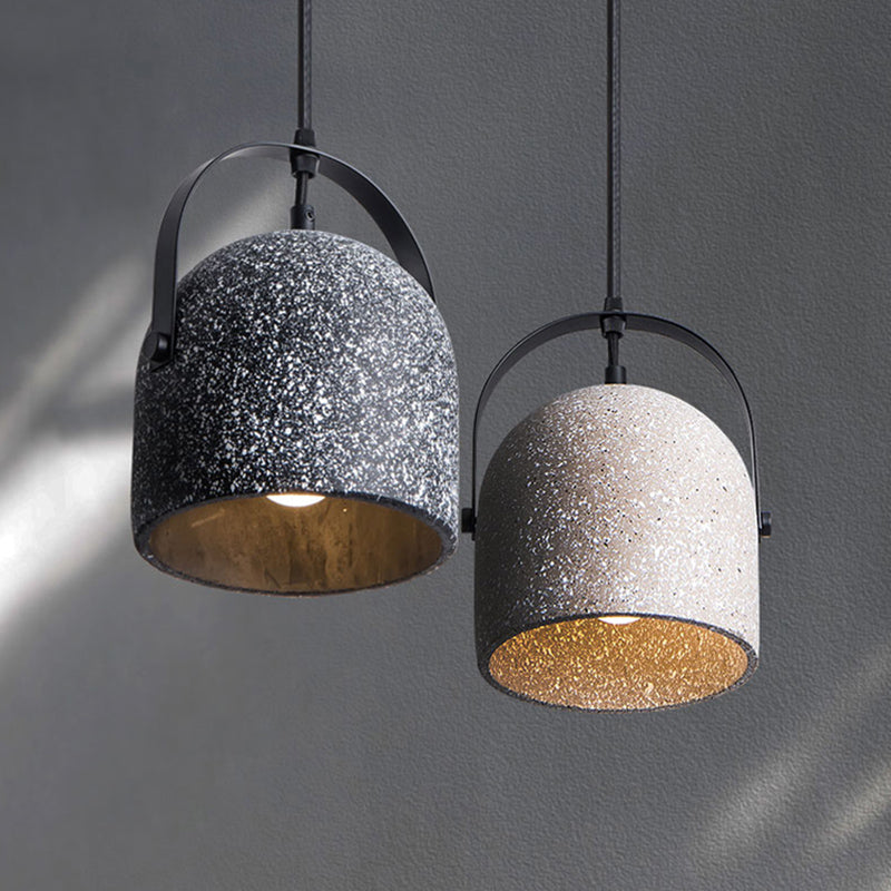 Einfachheit Glocken Schatten Suspension Licht Zement 1 Head Restaurant Anhänger Leuchte