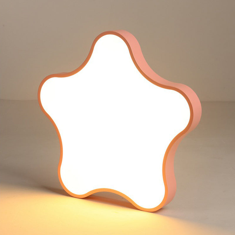 Sternförmige LED-Unterputz-Deckenbeleuchtung für Schlafzimmer in Metallic-Optik, minimalistisch