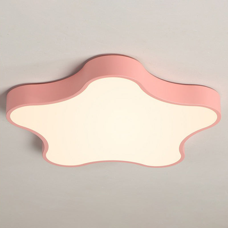 Sternförmige LED-Unterputz-Deckenbeleuchtung für Schlafzimmer in Metallic-Optik, minimalistisch