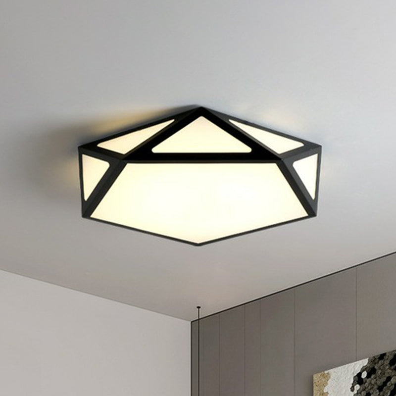 Nordic Sfere Pentagono Flush Monte Lighting Acrilico Camera LED Montaggio Montaggio
