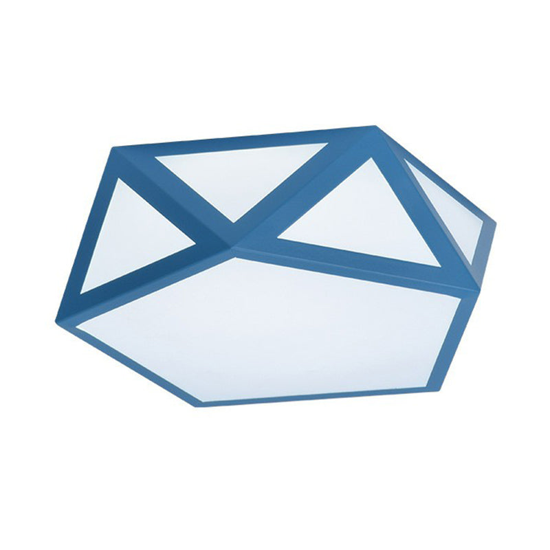 Nordic Sfere Pentagono Flush Monte Lighting Acrilico Camera LED Montaggio Montaggio