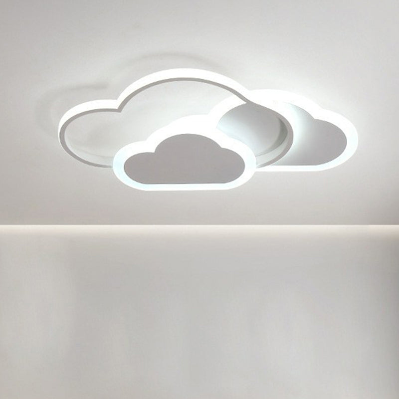 Metallic Cloud LED Flush Mount Lighting Nordic Style Flush Mount Ceiling Light for Bedroom