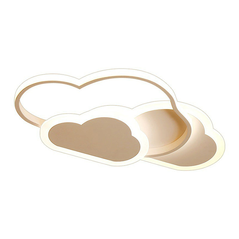 Metallic Cloud LED Flush Mount Lighting Nordic Style Flush Mount Ceiling Light for Bedroom