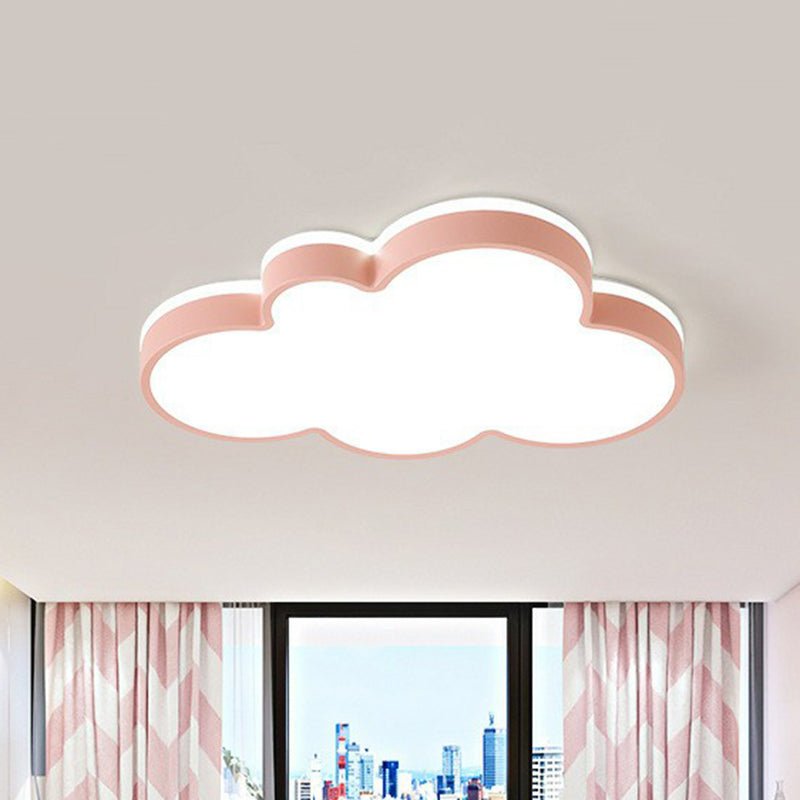 Acrylic Cloud Flush Ceiling Light Simplicity LED Flush Mount Lighting Fixture for Kids Bedroom