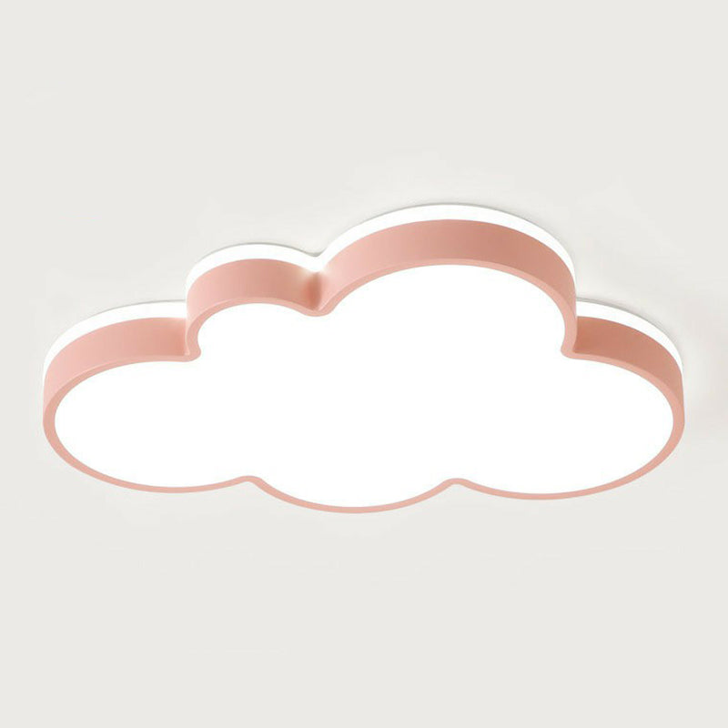 Acrylic Cloud Flush Ceiling Light Simplicity LED Flush Mount Lighting Fixture for Kids Bedroom