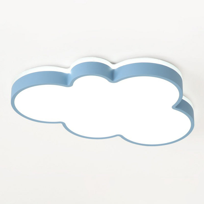 Acrylic Cloud Flush Ceiling Light Simplicity LED Flush Mount Lighting Fixture for Kids Bedroom