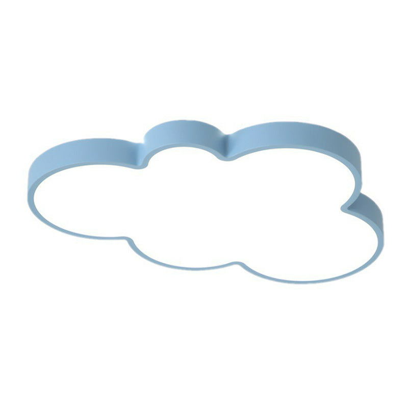 Lámpara de techo empotrada en forma de nube acrílica, accesorio de iluminación de montaje empotrado LED sencillo para dormitorio de niños