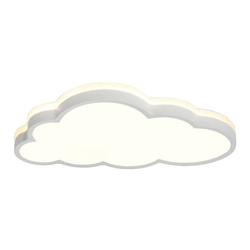 Cloud Shaped Kids Bedroom LED Flush Mount Lighting Acrylic Nordic Style Flush Mount Ceiling Light