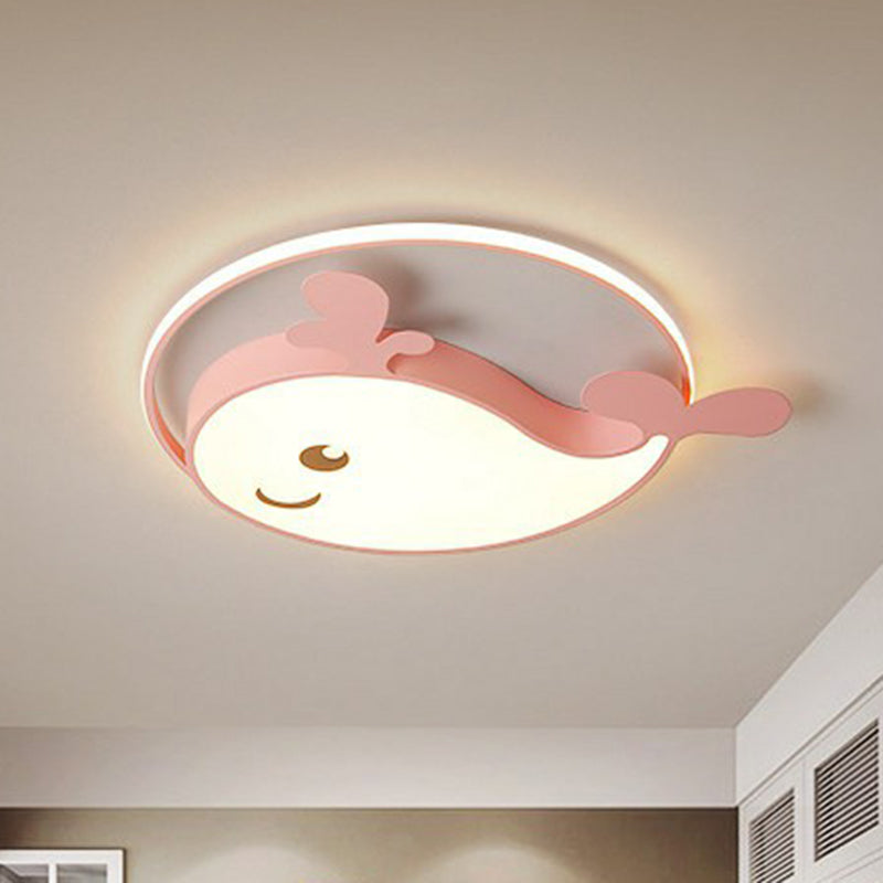 Metallic Dolphin Led Flush Massimale Light Simplicity LED Flush Mount Lighting Fixture per Ragazzi Bedroom
