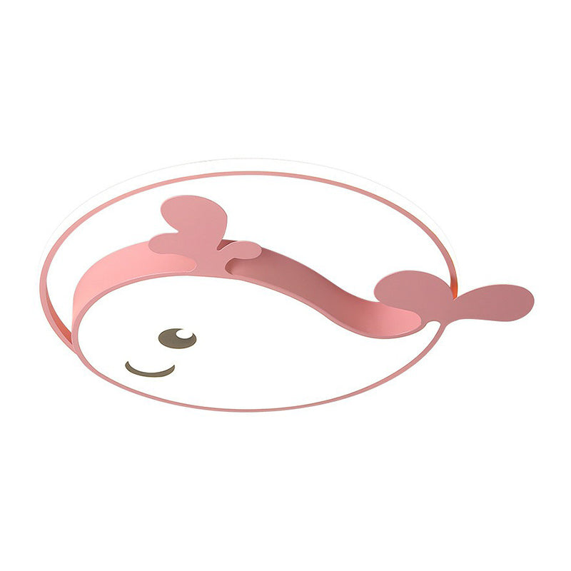 Metallic Dolphin Led Flush Massimale Light Simplicity LED Flush Mount Lighting Fixture per Ragazzi Bedroom