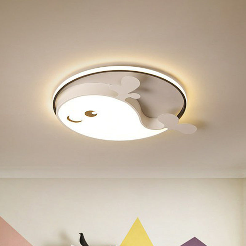 Metallic Dolphin Led Flush Massimale Light Simplicity LED Flush Mount Lighting Fixture per Ragazzi Bedroom
