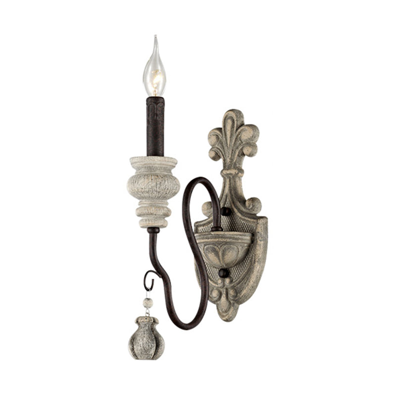 Lámpara de pared de la pared de la lámpara de pared de resina de la sala de estar de la sala de estar de la pared de la pared con brazo curvo en dorado negro