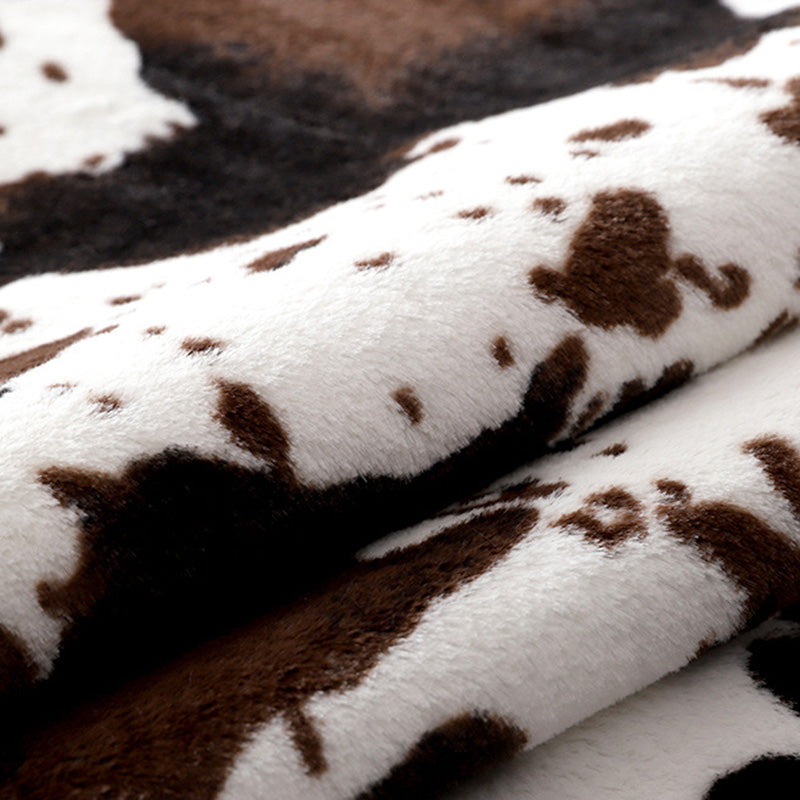 Novelty Shape Animal Skin Rug Multi-Color Creative Carpet Polypropylene Non-Slip Backing Area Rug for Bedroom