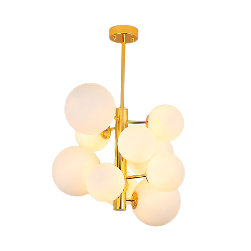 10/13 bulbi lampada globale lampada modernismo modernismo in vetro il kit di luce sospesa in oro