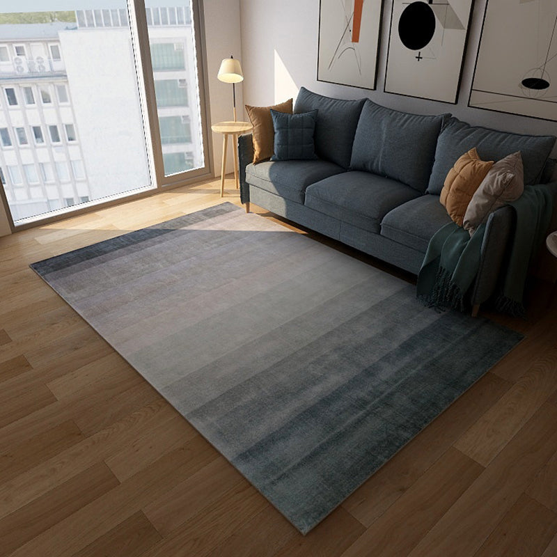 Simplicity Living Room Rug Multi-Color Geometrical Area Carpet Polyester Pet Friendly Anti-Slip Machine Washable Rug