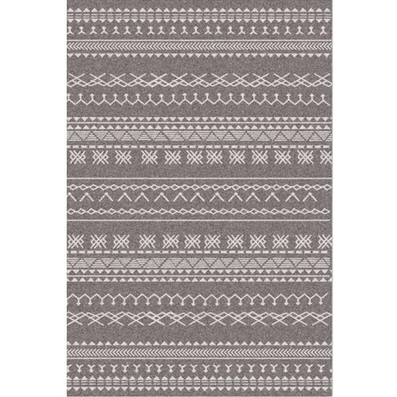 Minimalistic Geometric Rug Multi Colored Synthetics Carpet Stain Resistant Pet Friendly Anti-Slip Backing Rug for Living Room