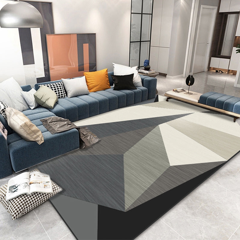 Comfort Multicolor 3D Triangle Trug Polyester Minimalisme Rug kleurbestendige huisdiervriendelijke niet-slip achteruitgang binnen tapijt voor hotel