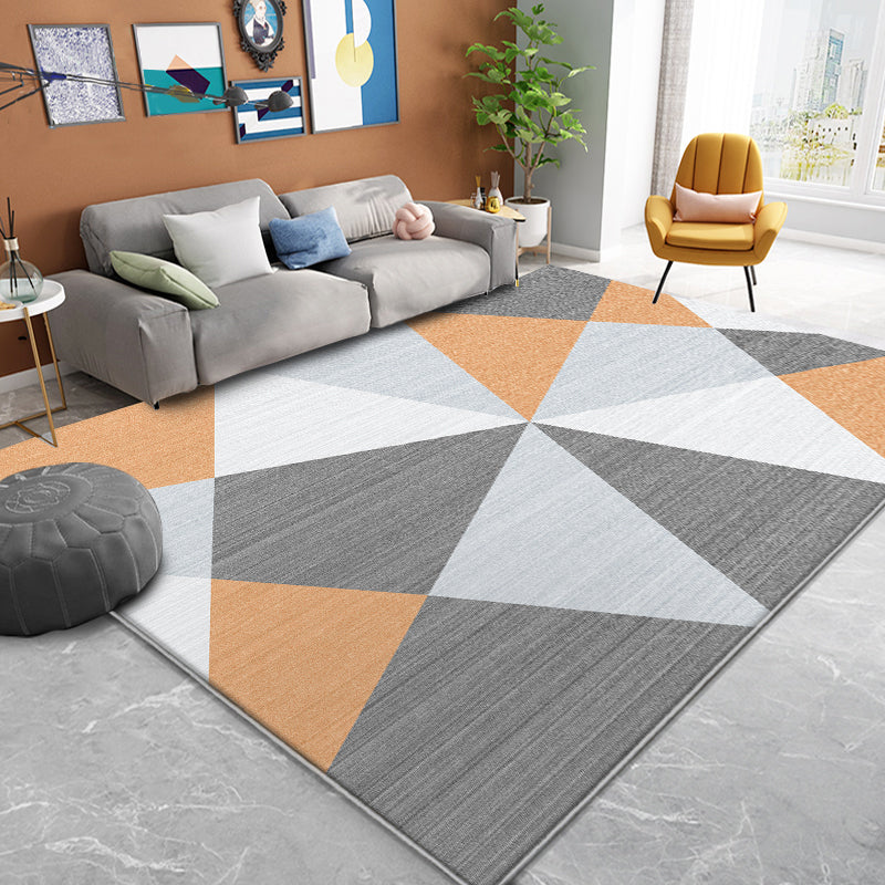 Comfort Multicolor 3D Triangle Trug Polyester Minimalisme Rug kleurbestendige huisdiervriendelijke niet-slip achteruitgang binnen tapijt voor hotel