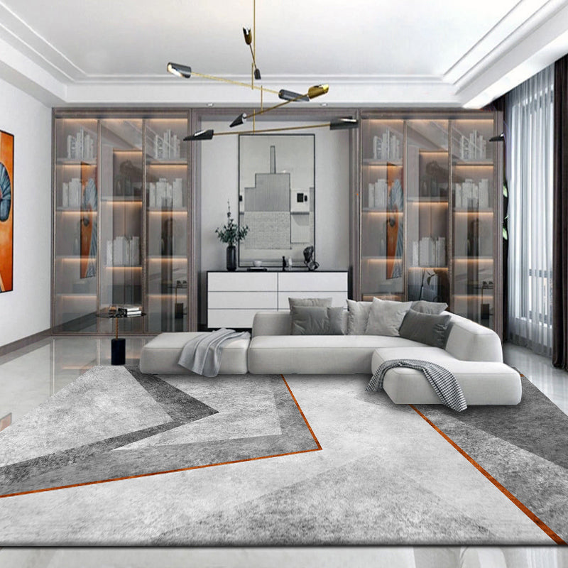 Alfombra geométrica multicolor polipropileno simplicidad alfombra resistente estancamiento alfombra lavable antideslizante para una gran habitación