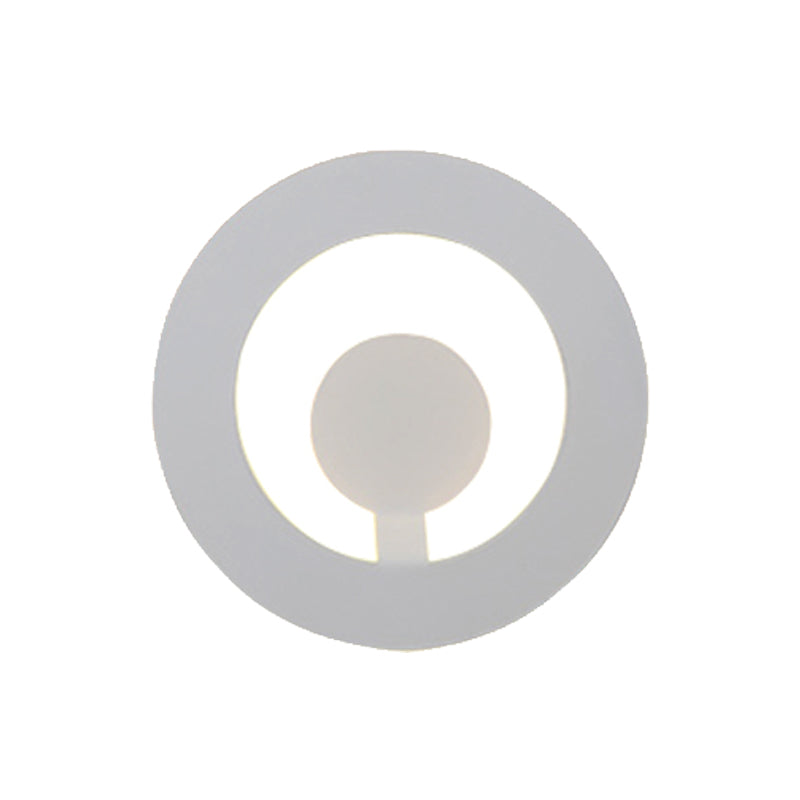 Black/White Super Thin Wall Sconce Light Modern Acrylic Living Room Wall Lighting Fixture, Warm/White Light