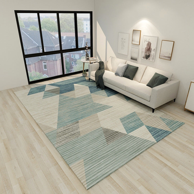 Novelty Modern Style Rug Multicolor Geometry Area Rug Stain Resistant Machine Washable Non-Slip Rug for Sitting Room