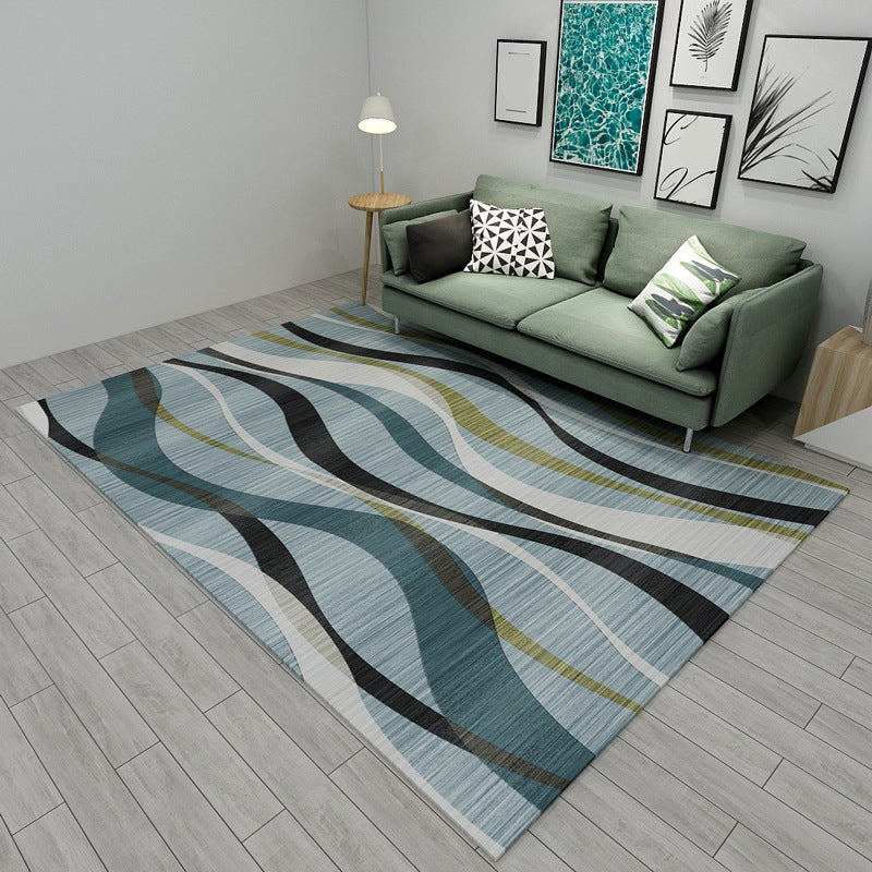 Novelty Modern Style Rug Multicolor Geometry Area Rug Stain Resistant Machine Washable Non-Slip Rug for Sitting Room
