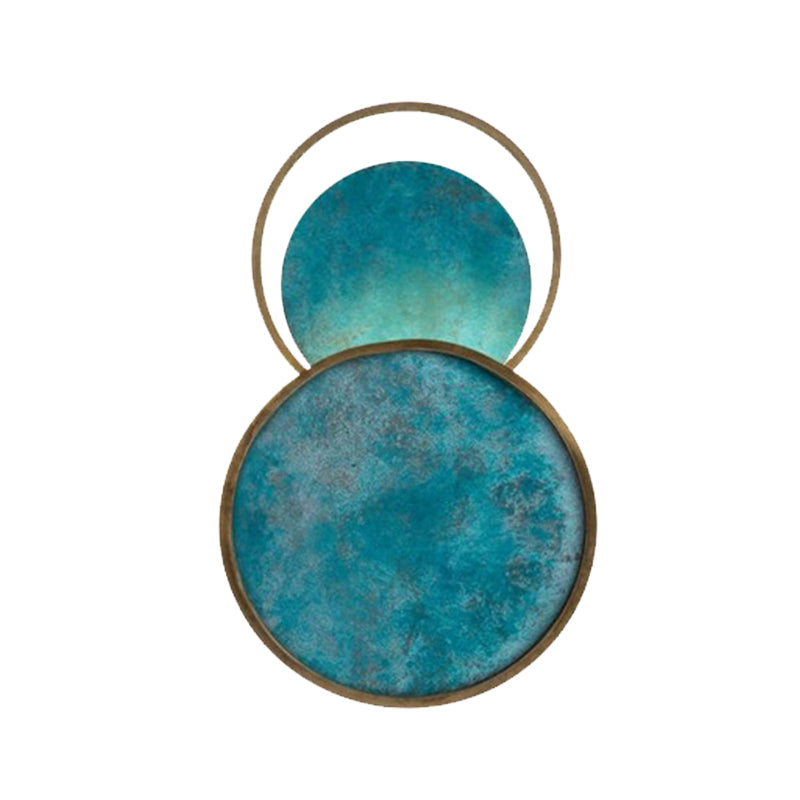 Dekoratives blaues Glasleuchten 16,5 -Zoll