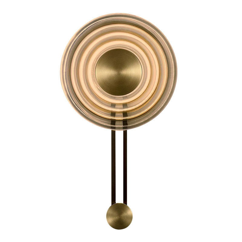 Bell Métal et verre transparent applicable LED LED LET