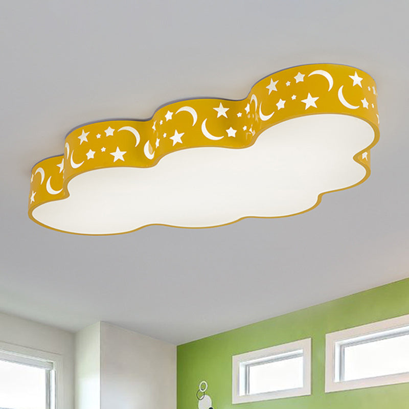 Simplicité Nuage LED Flush Mount Light Acrylique Salle de l'enfant Ceiling Light Flush Mount