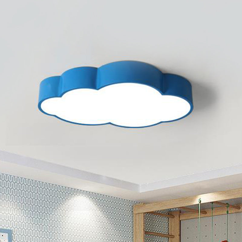 Acrylic Cloud Shade Flush Light Minimalist LED Flush Ceiling Light Fixture for Nursery