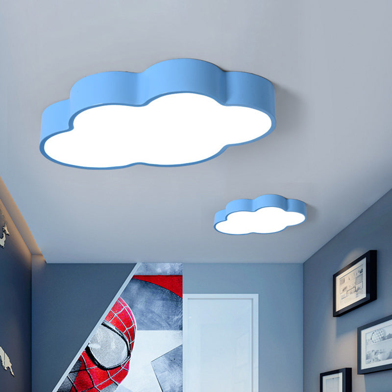 Acrylic Cloud Shade Flush Light Minimalist LED Flush Ceiling Light Fixture for Nursery